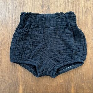 Kids Tales | Cotton Muslin Bubble Diaper Cover | Black | Size 6 Months